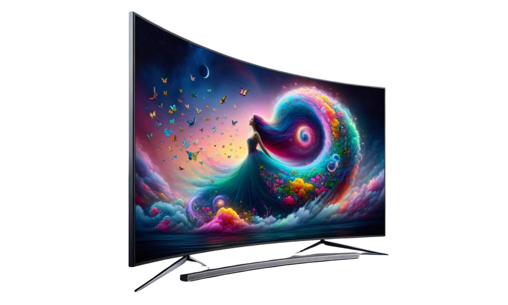 Curved Smart TV 4k iptv provider